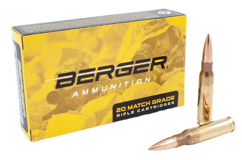 Berger Rifle Ammunition 60010, 308 Winchester, Berger OTM, 175 Gr, 2668 fps, 20 Rds