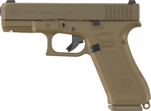 Glock G19X V Pistol UV1950701X, 9mm, 4.02in, 10 Rds