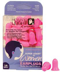 Howard Leight Super Leight Women's Earplugs 14 Pair (R01757)
