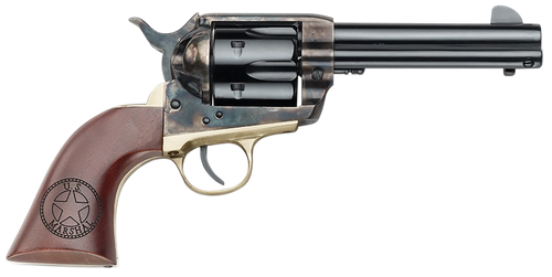 Pietta 1873 Great Western II U.S. Marshal Revolver HF357CHBR434NMUS, 357 Mag, 4.75in, Walnut w/Engraved US Marshal's Badge Grips, Steel Frame Finish, 6 Rds