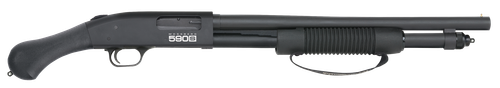 Mossberg 590S Shockwave Pump Shotgun, 12 Gauge, 18.50", 3" Chmbr, Raptor Birdshead Grip Stock, 10 Rds