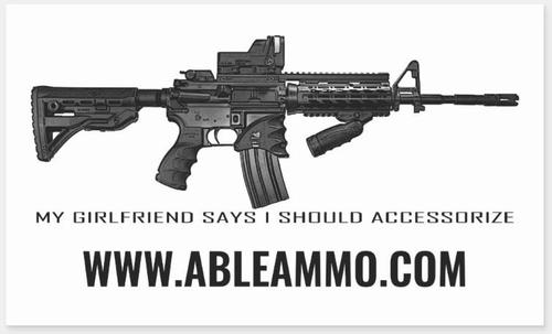 Able's CAR/SUV Window Sticker, 4.5" X 2.7", I Should Accessorize (STICKERN)