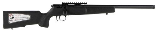 Savage Arms Rascal Target Bolt Action Rifle 13823, 22 LR, 16.12", Picatinny Rail, Wood Stock, Black, 1 Rd