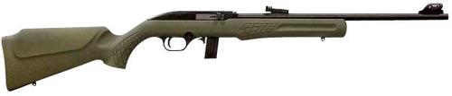 Rossi RS22 Semi-Auto Rimfire Rifle RS22L1811OD, 22 LR, 18", Green Synthetic Stock, Matte Black Finish, 10 Rds
