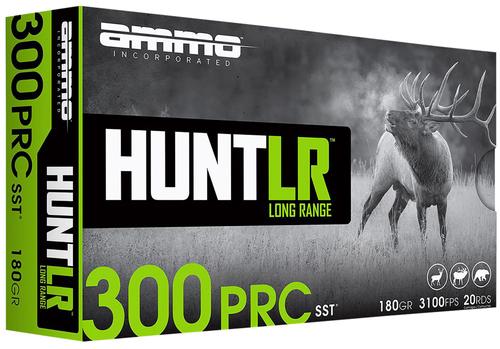 Ammo Inc Hunt Rifle Ammunition 300PRC180SSTA20, 300 PRC, Super Shock Tip, 180 gr, 3100 fps, 20 Rd/Bx