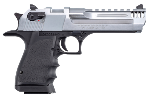 Magnum Research Desert Eagle L5 SAO Pistol DE50L5BC, 50 AE, 5", Finger Grooved Rubber Grips, 7 Rds
