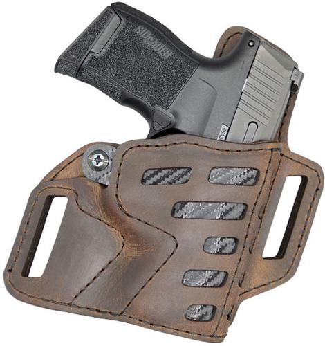 Versacarry Compound OWB Right Hand Holster, Sig P365 Only, Leather/Kydex (C2214-2)