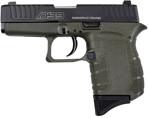 Diamondback DB9 Gen4 Pistol DB0200P101, 9mm Luger, 3.10in, OD Green Polymer Frame & Grips, OD Green Finish, 6 Rds