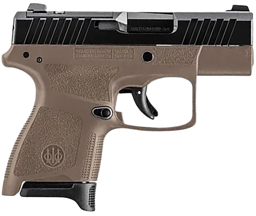 Beretta APX A1 Carry Optics Ready Semi-Auto Pistol JAXN9258A1, 9mm, 3.3", FDE Synthetic Grip, Black Finish, 8 Rds