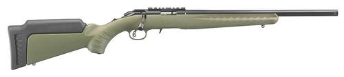 Ruger American Rimfire Rifle 8336, 17 HMR, 18", OD Green Synthetic Stock, Blued Finish, 9 Rds