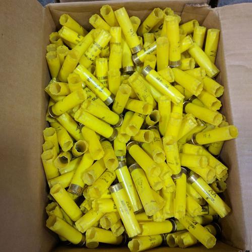 Winchester AA  Once Fired Empty Yellow Hulls, 20 Gauge, 2-3/4", Approx 400 Hulls, Packed by weight (7.5 lbs)