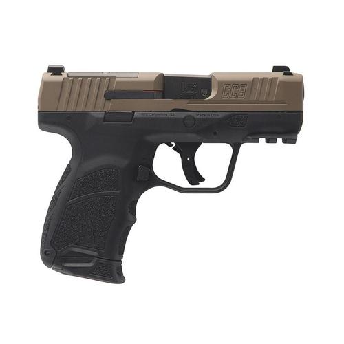 Heckler & Koch CC9 Micro-Compact Pistol 81001271, 9mm, 3.32", Polymer Grip, Optics Ready, Midnight Bronze, 10/12 Rnds