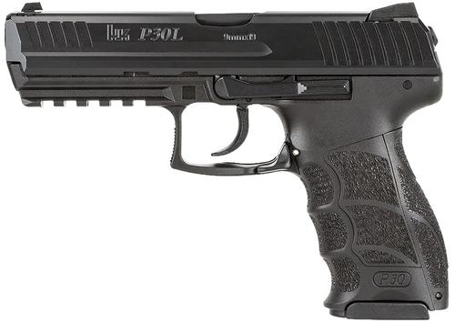 Heckler & Koch P30L V1 Light LEM Pistol 81001089, 9mm Luger, 4.45in, Black Interchangeable Backstrap, Black Finish, 20 Rds