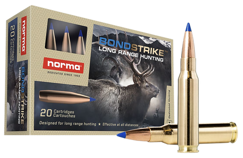 Norma Bondstrike Rifle Ammunition 20176412, 308 Win, Bonded Polymer Tip, 180 gr, 2625 fps, 20 Rd/Bx