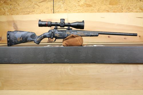 Fierce Carbon Rogue XP Rifle Package, 22 Creedmoor, 20", Carbon Bull Barrel, Radial Brake, Custom Chopped Carbon Camo Finish, w/Burris Veracity PH