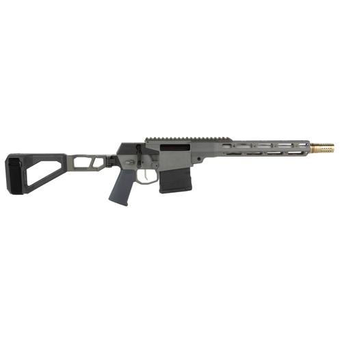 Q Mini Fix Bolt Action Pistol, 8.6 Blackout, 12", Gray Finish, Collapsible Brace, 10 Rds