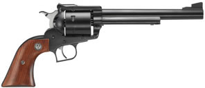 Ruger Super Blackhawk Single-Action Revolver 0804, 44 Remington Mag, 7.5 in, Rosewood Grip, Satin Stainless Finish, 6 Rd