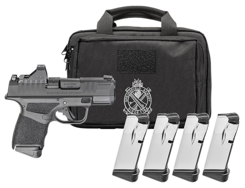 Springfield Hellcat OSP Gear Pac Optic Ready Pistol HC931380BOSPPAC, 380 ACP, 3in, Adaptive Texture Grips, Black Finish, 13 Rds