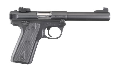 Ruger Mark IV Target Pistol 40187, 22LR, 5.5in Bull Barrel, Checkered Synthetic Grips, 10 Rds