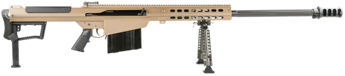 Barrett M107A1 Semi-Auto Rifle, 50 BMG, 29", Fixed Flat Dark Earth Stock, Flat Dark Earth/Black Finish, 10 Rds