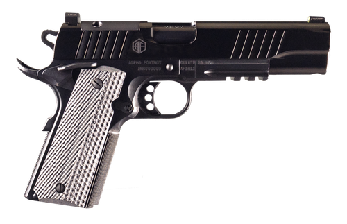 Alpha Foxtrot AF1911 Enhanced Optic Ready Pistol, 10mm, 5in, G10 Grips, Black QPQ Finish, 8 Rds