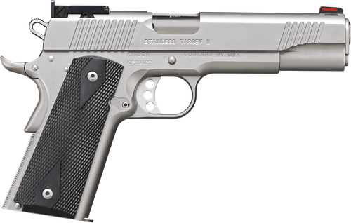 Kimber 3200107 Stainless Target II Pistol - 10 mm, 5 in Barrel, Satin Stainless Steel Frame/Slide, 9 Rd