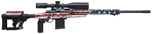 Howa M1500 APC Chassis Rifle HCRA72507USKMDT, 6.5 Creedmoor, 24", American Flag Cerakote 6 Position Luth-AR MBA-4 w/Aluminum Chassis Stock, 10 Rds