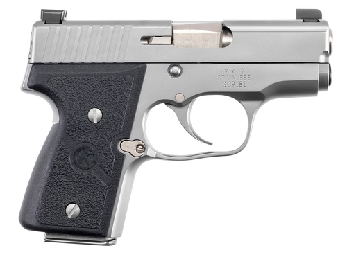 Kahr MK9 Double Action Pistol M9093N, 9mm, 3", Wraparound Textured Nylon Grip, Stainless Finish, 6 Rd, 7 Rd ( Grip Extension), Night Sights