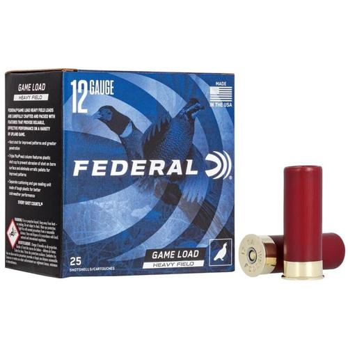 Federal Premium Game-Shok Heavy Field Shotshells H1255, 12 Gauge, 2-3/4", 1-1/4 oz, 1220 fps, #5 Lead Shot, 25 Rds/Bx