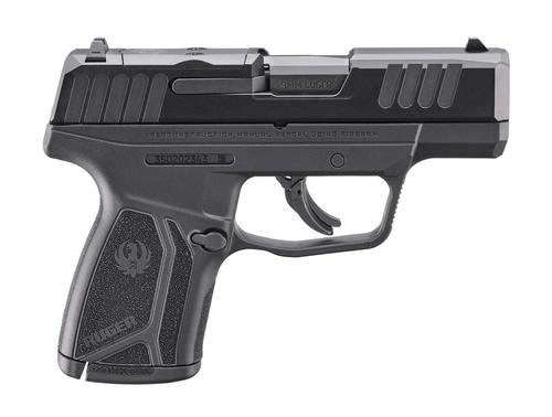 Ruger Max-9 Pro Optic Ready Pistol 3514, 9mm, 3.2 in, Black Polymer Grip, Blue Finish, Manual Safety, 12 Rds