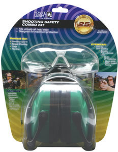 Howard Leight Green Earmuffs & Clear Shooting Glasses (R01761)