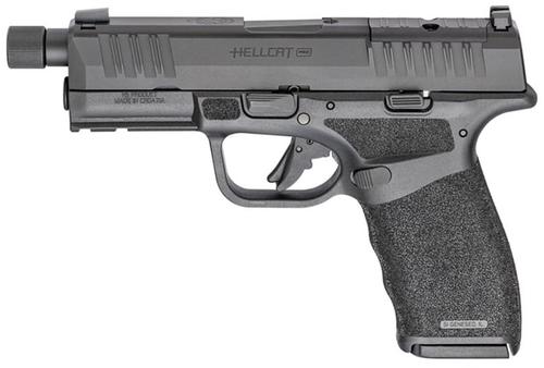 Springfield Hellcat Pro Semi-Auto Optics Ready Pistol HCP9449BTOSP, 9mm, 4.5" Threaded, Polymer Grips, Black Finish, 15 Rds
