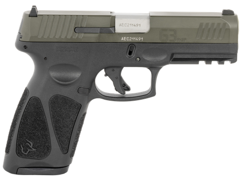 Taurus G3 Pistol 1-G3B94B, 9mm, 4in, Textured Grips, Black Finish, 15 Rds