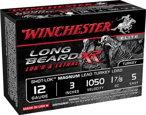 Winchester Long Beard Magnum Turkey Shotshells STLB123M5, 12 Gauge, 3", 1-7/8 oz, 1050 fps, #5 Lead Shot, 10 Rd/bx