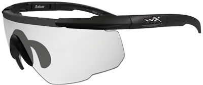 Wileyx Outdoors Matte Black/Clear Safety Glasses (303)
