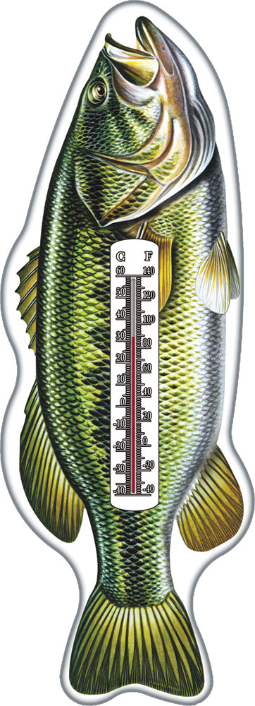 Rivers Edge Products Bass Tin Thermometer (1394)