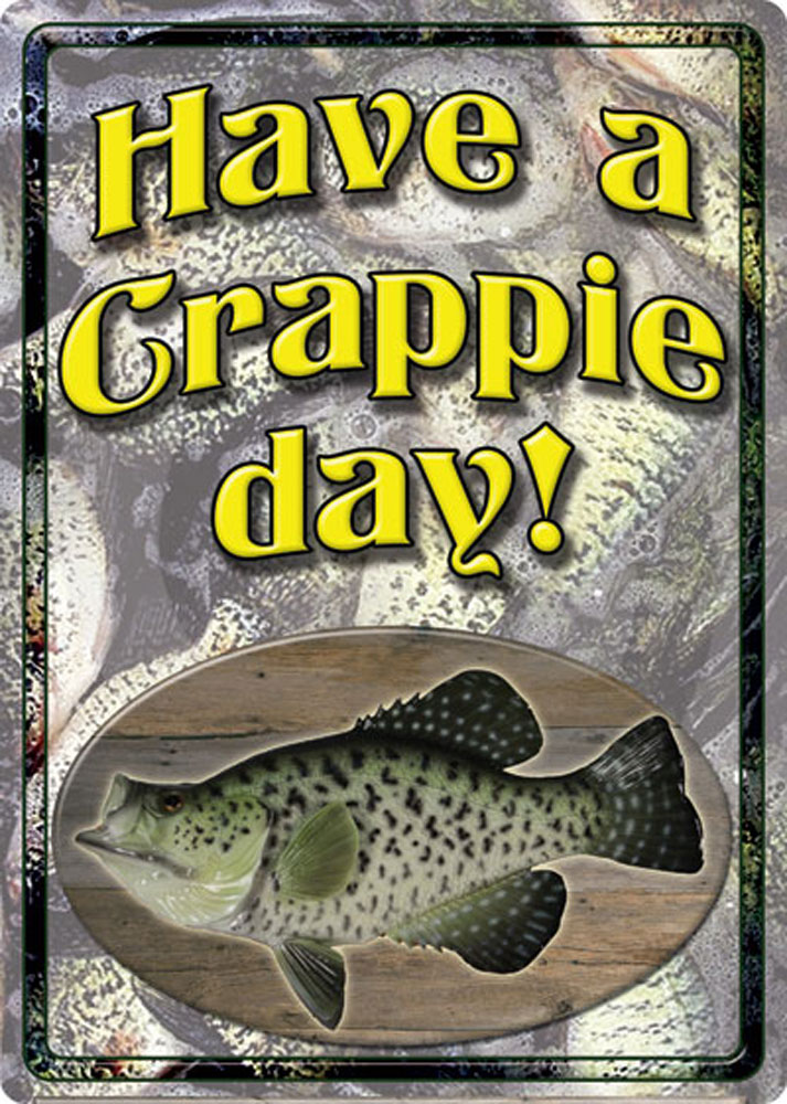 Rivers Edge Products Crappe Tin Sign (1516)