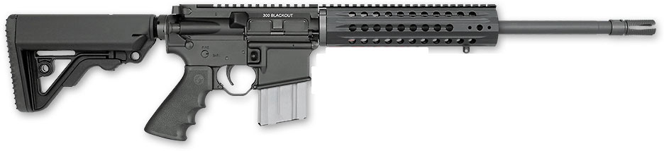 Rock River LAR-300 Coyote Carbine BLK1542, 300 AAC Blackout, 16", RRA Operator CAR Stock, Black Finish, 20 Rd