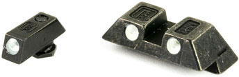 Glock OEM Steel Green Dot Night Sights, For Glock 45/10mm (39929)