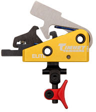 Timney AR Calvin Elite Trigger, 1.5lb, Adjustable Shoe, Red Finish (660CE)