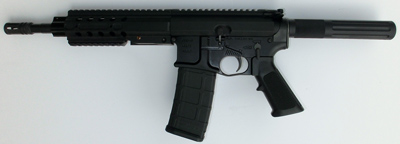DRD CDR15 Semi-Automatic Pistol CDR15P556105, 5.56 NATO, 10.5", Polymer Grip, Black Finish, 30 Rds
