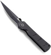 Columbia River William Shizuka No Ken Folder Knife w/Modified Tanto Blade, Black (2926)