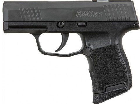 Sig P365 SAS Pistol 3659SAS, 9mm, 3.1 in, Polymer Grip, Nitron Finish, FT Bullseye Sight, 10Rd