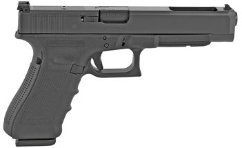 Glock G34 Gen 4 Competition Pistol UG3430103MOS, 9mm, 5.3", Black Interchangeable Backstrap Grips, Black Finish, 17 Rds