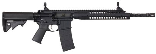 LWRC Individual Carbine A5 ICA5R5B16, 5.56mm NATO, 16.1 in, LWRC Compact Stock, Black Finish