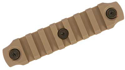 Bravo Company BCM KeyMod Picatinny Nylon Rail Section 4" Flat Dark Earth (BCM-KMR-1913-N4-FDE)