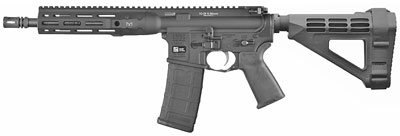 LWRC IC Direct Impingement Pistol ICDIP5B10SBA3ML, 223 Remington/5.56mm NATO, 10 in, Black Finish, 30 Rd