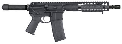 LWRC IC Direct Impingement Pistol ICDIP5B10, 223 Remington/5.56mm NATO, 10 in, Black Finish, 30 Rd