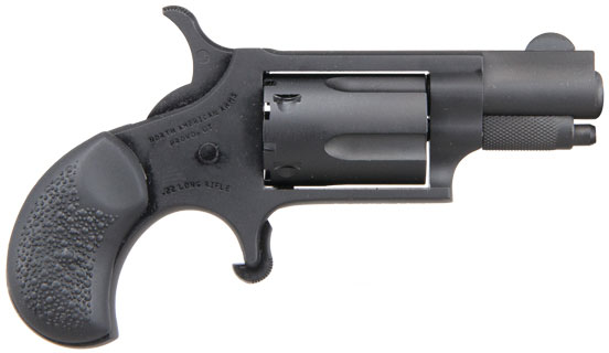 North American Mini-Revolver 22LRPVD, 22 Long Rifle, 1-1/8", Black Rubber Grip, Black Finish, 5 Rd