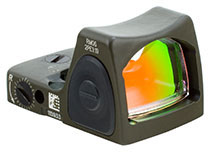 Trijicon RMR Type 2 Ruggedized Miniature Reflex Sight RM06-C-700695, 1x, Adjustable LED, Red Dot, 3.25 MOA, OD Green